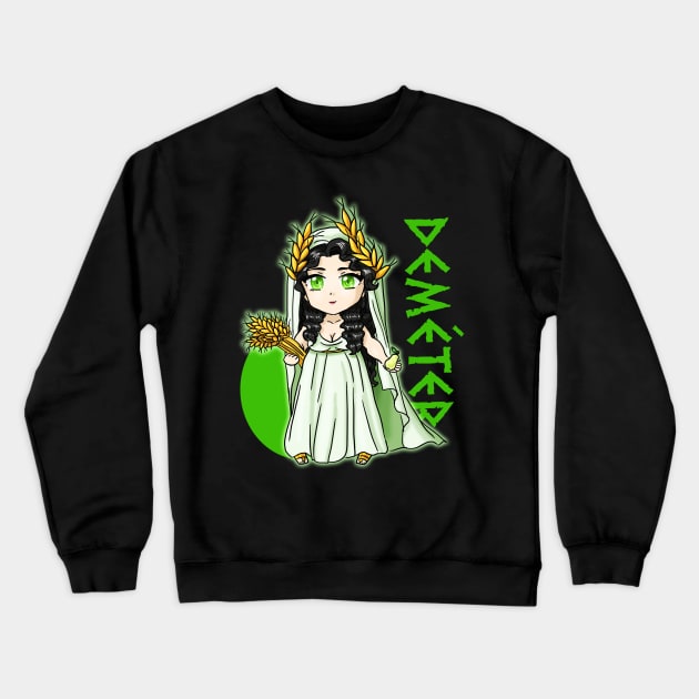 Demeter chibi Crewneck Sweatshirt by JonasEmanuel